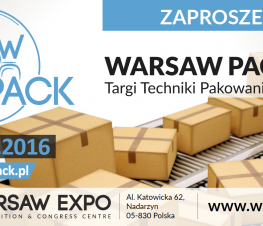 , Zapraszamy na targi Warsaw Pack 2016 hala F stoisko nr 94